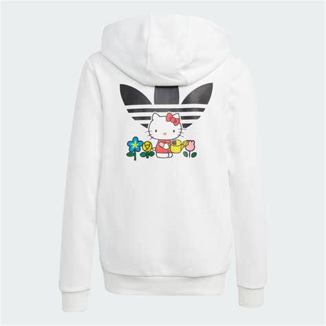 adidas hello kitty hoodie white